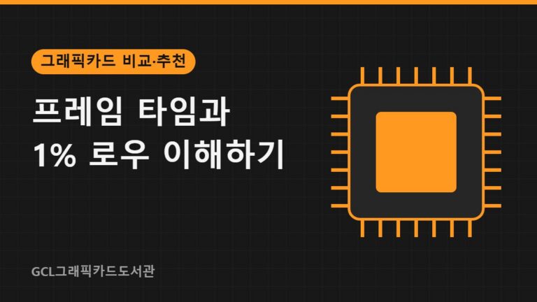 프레임 타임과 1% 로우 이해하기 썸네일