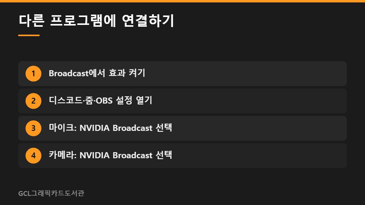 다른 프로그램에 연결하기